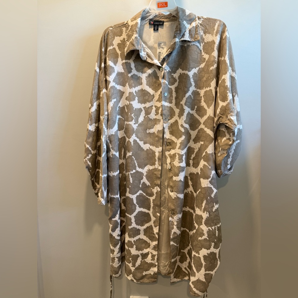CARRE NOIR SHIRT DRESS - SIZE LGE - BNWT